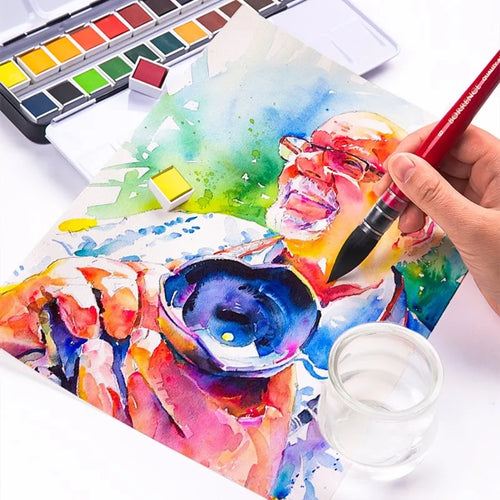 Red Rod Watercolor Brushes | Professional Painting Art Supplies