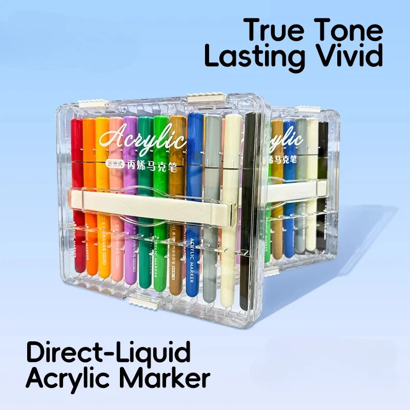 Colurique – 24 Color Acrylic Paint Marker Set