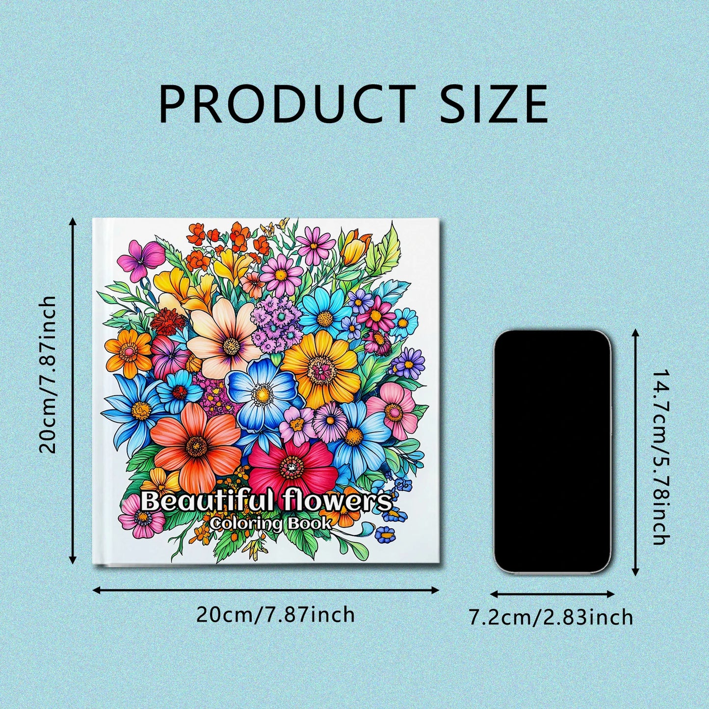 PetalCanvas – 24-Page Flower Coloring Book for Adults & Teens