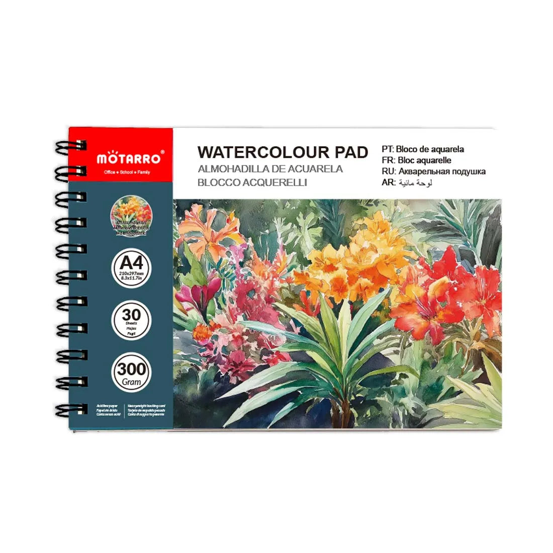 AquaLeaf – A4 Watercolor Paper Book