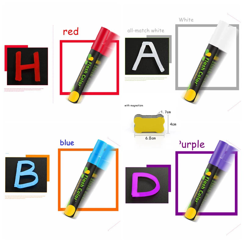 GlowMark – Fluorescent Liquid Chalk Markers