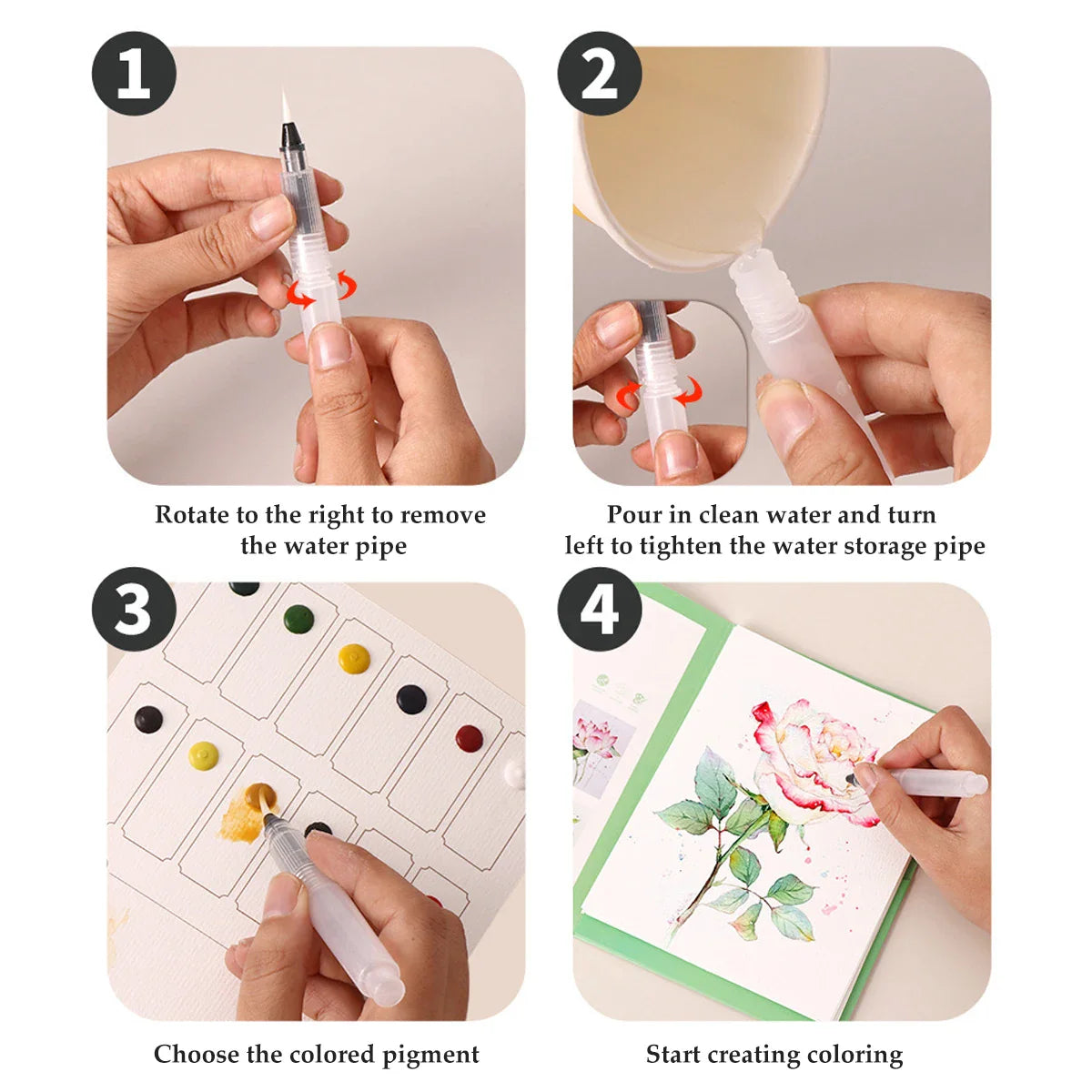 PastelFlow – Kawaii Coloring Book with Watercolors