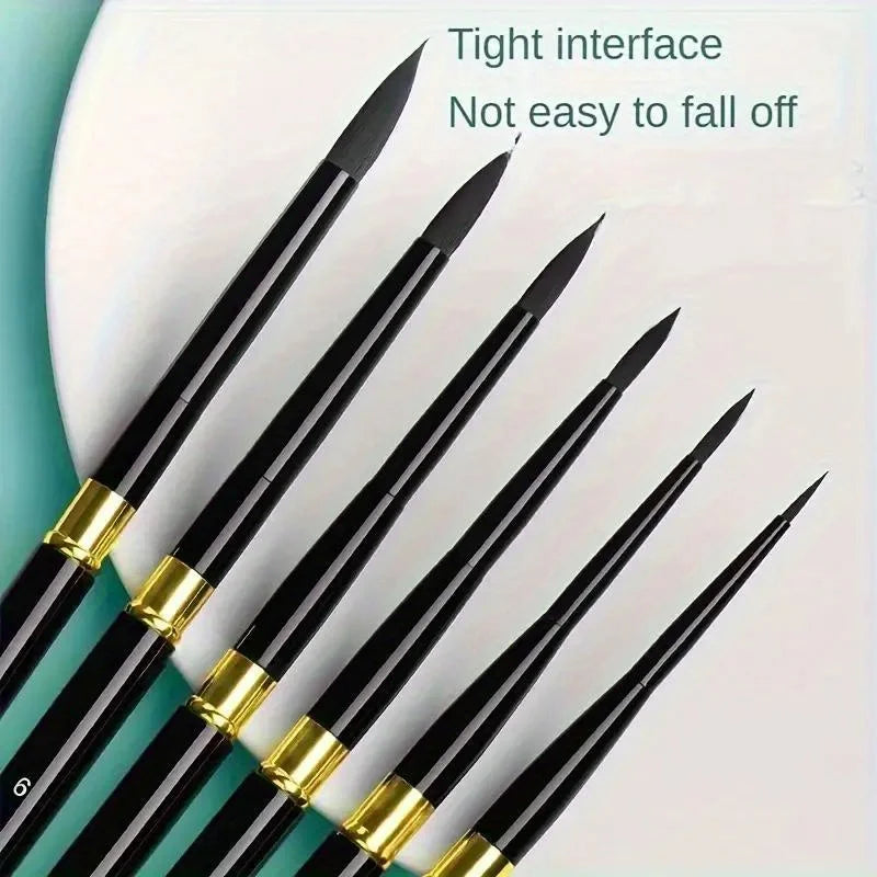 TravelArt – 6-Piece Portable Watercolor Brush Set