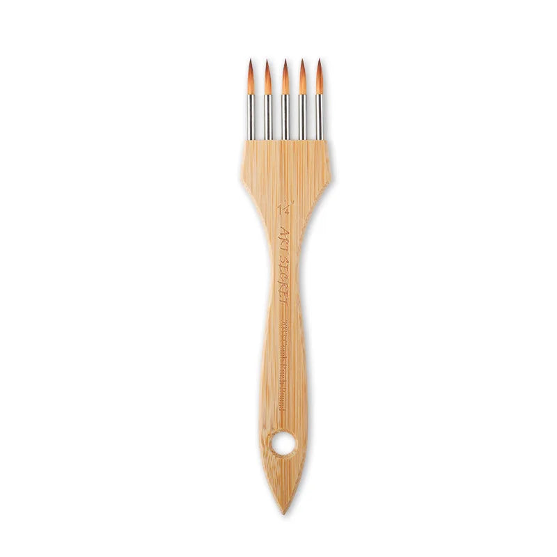 ArtAngle – Multi-Toothed Nylon & Wool Artist Brush Set