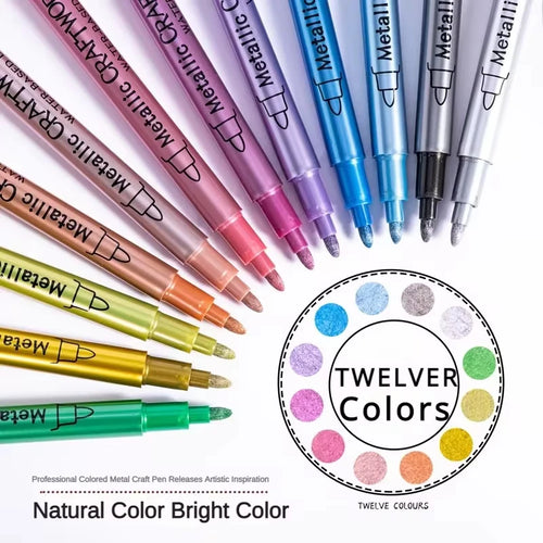 ShineInk – Metallic Marker Pen Set