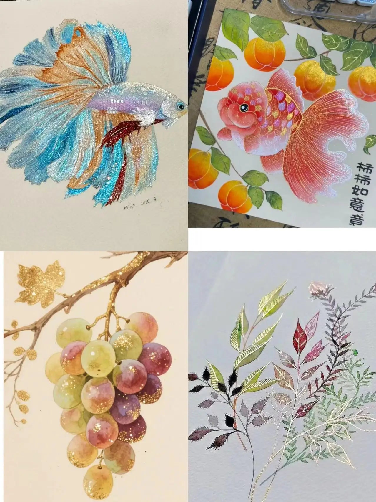 AureliArte – 120 Colors Professional Glitter Watercolor Paint Set