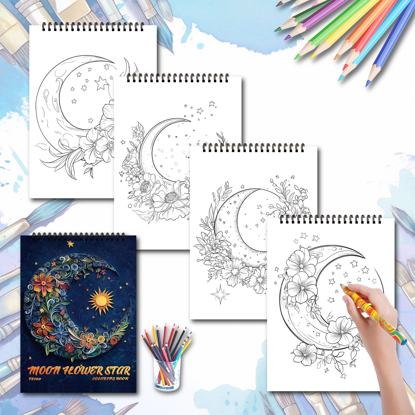 ColorPro – 3-Piece Adult Coloring Book Set