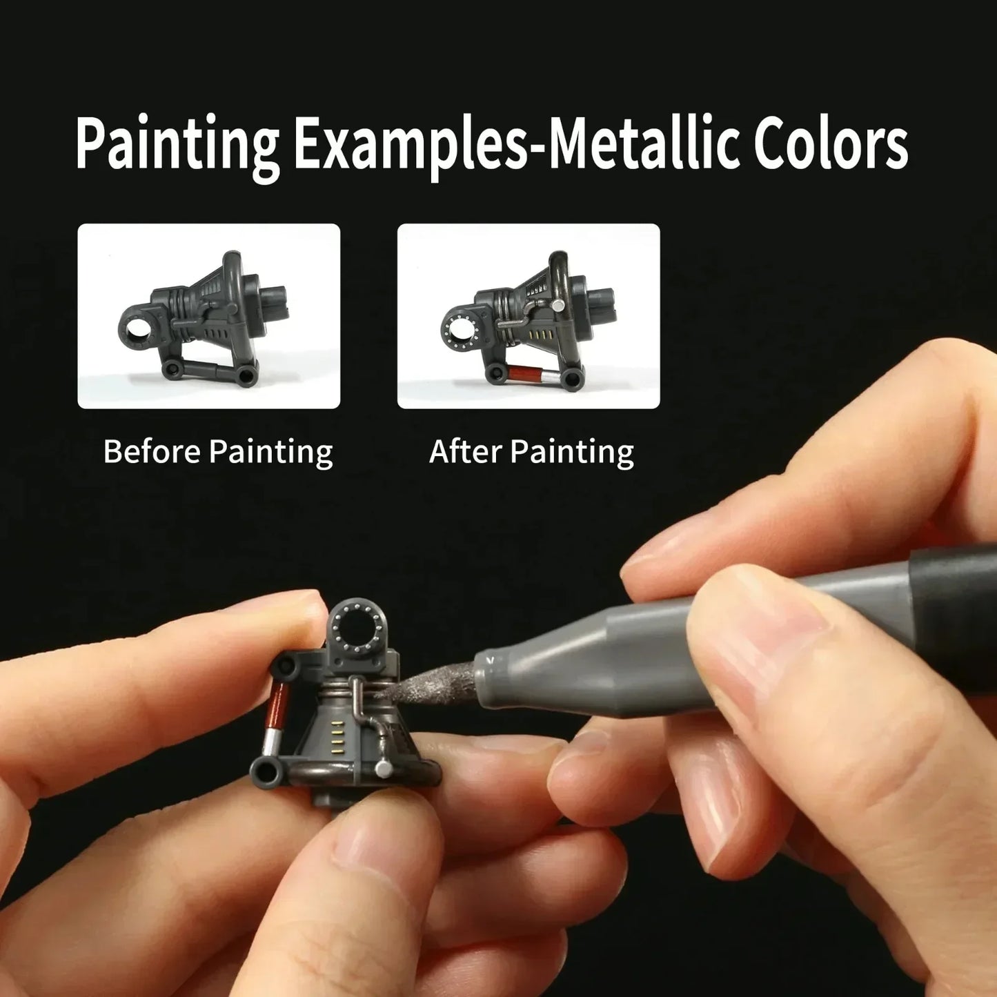 ModelGlow – 8-Color Water-Based Soft Tip Marker Set