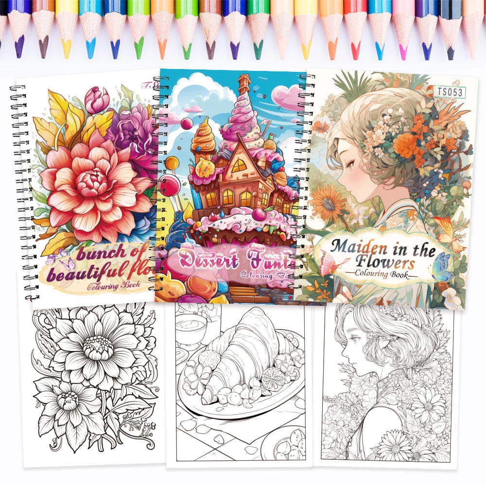 ColorDelight – 3-Piece Women’s Leisure Coloring Book Set