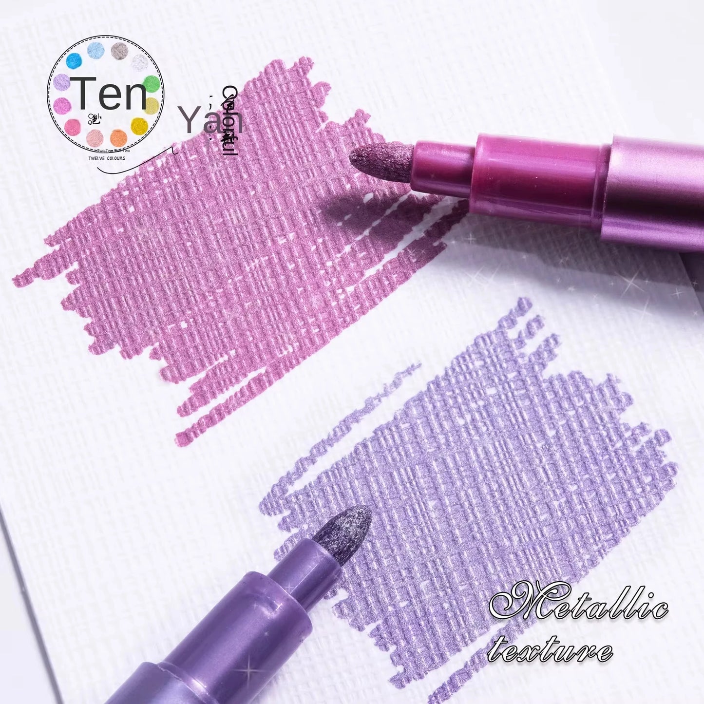 ShineInk – Metallic Marker Pen Set