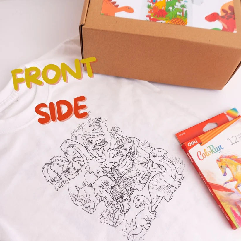DinoWear – Color-In T-Shirt Experience Kit