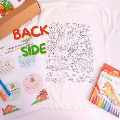 DinoWear – Color-In T-Shirt Experience Kit