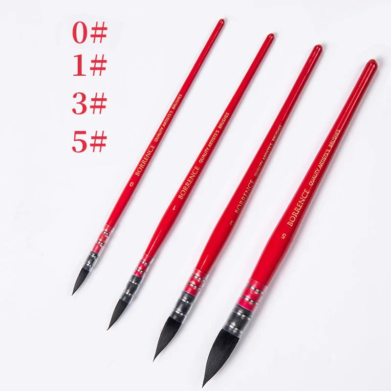 Red Rod Watercolor Brushes | Professional Painting Art Supplies