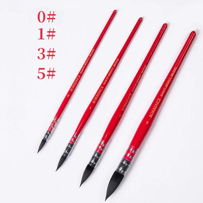 Red Rod Watercolor Brushes | Professional Painting Art Supplies