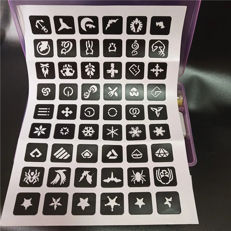 Glimmera – 24-Color Temporary Glitter Tattoo Kit