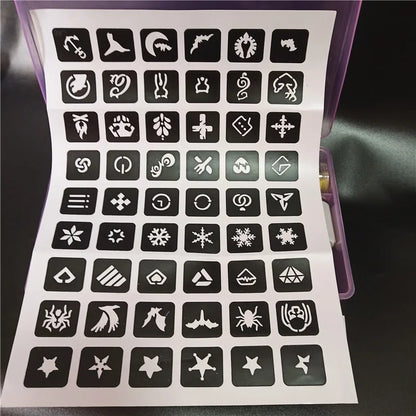 Glimmera – 24-Color Temporary Glitter Tattoo Kit