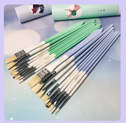 WildHue – Animal Series Gouache Brush Set