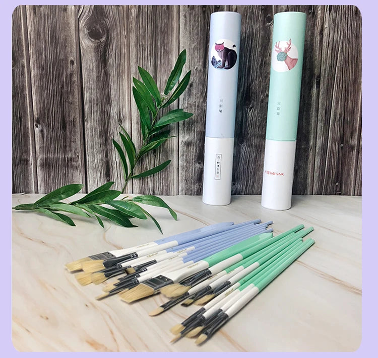 WildHue – Animal Series Gouache Brush Set