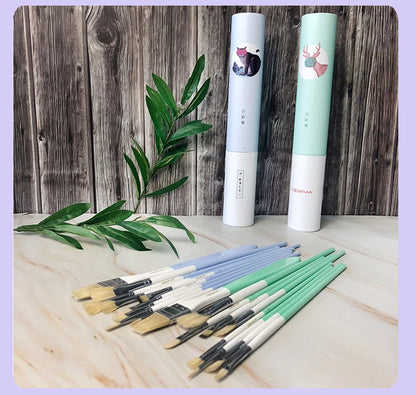 WildHue – Animal Series Gouache Brush Set