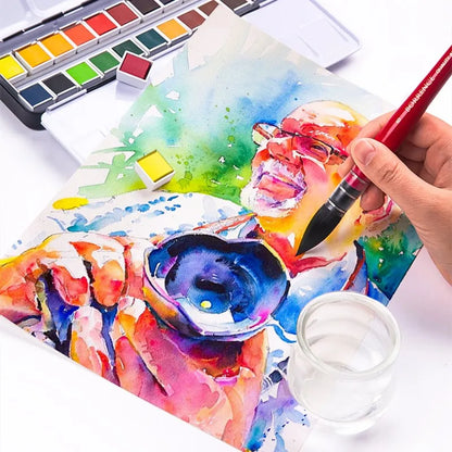 Red Rod Watercolor Brushes | Professional Painting Art Supplies