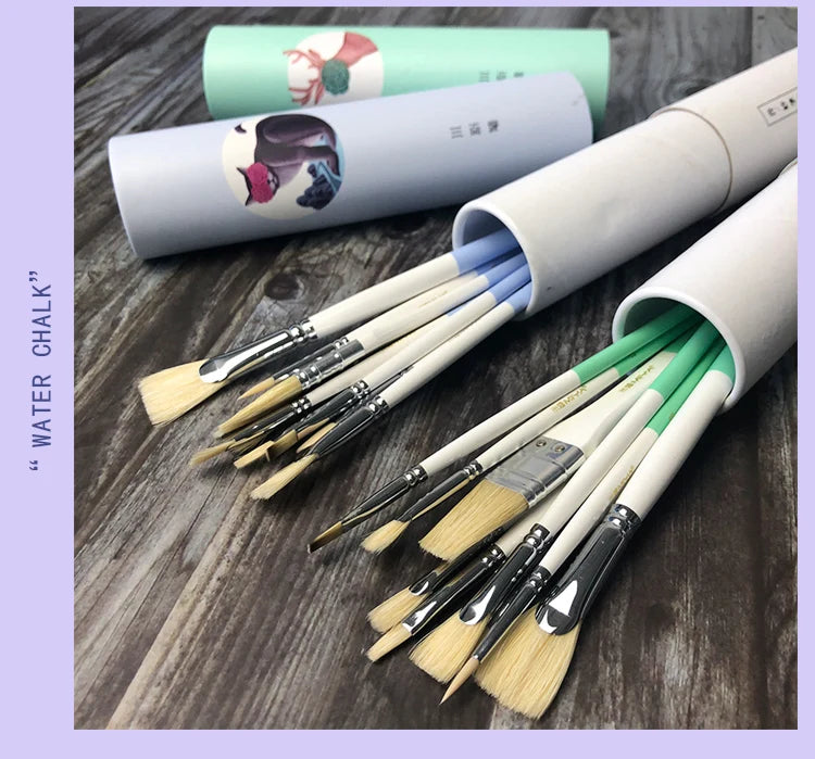 WildHue – Animal Series Gouache Brush Set