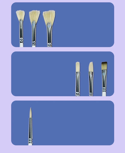 WildHue – Animal Series Gouache Brush Set