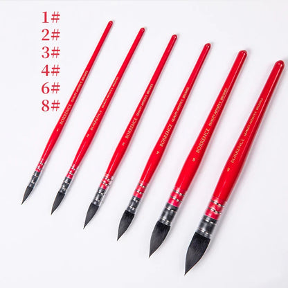 Red Rod Watercolor Brushes | Professional Painting Art Supplies