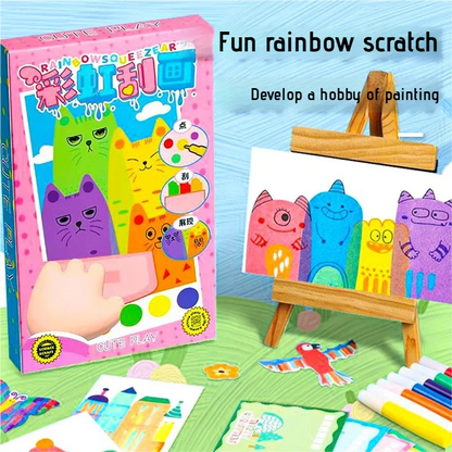 RainbowScratcha – Kids DIY Rainbow Scratch Art Paper