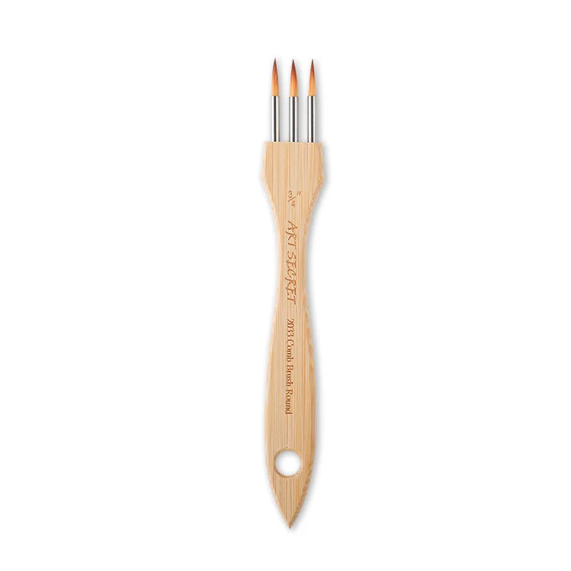 ArtAngle – Multi-Toothed Nylon & Wool Artist Brush Set