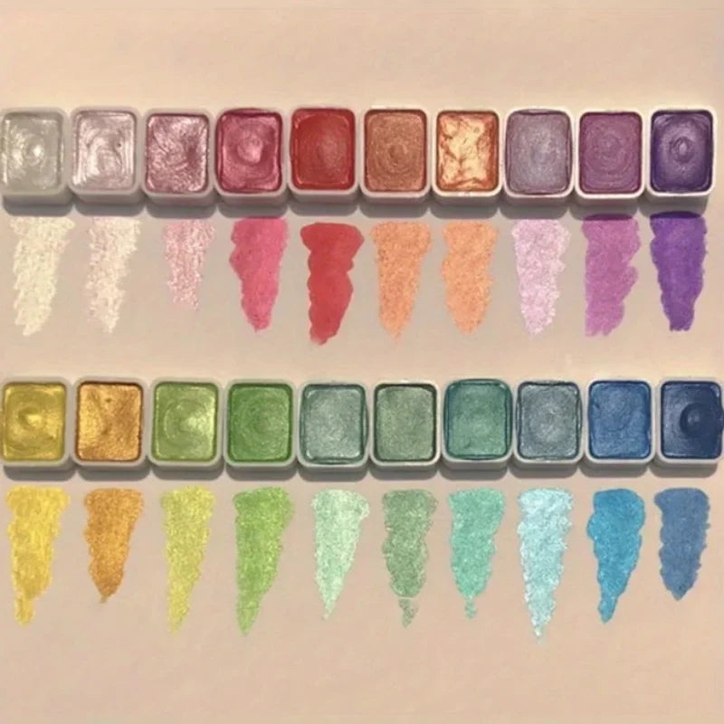 LumiPalette - Metallic Watercolor Set