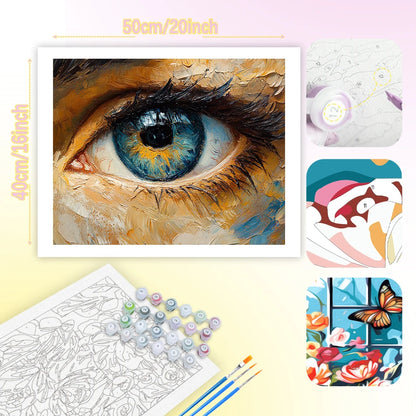 ArtiNova – Big Eye Modern Paint by Number Kit