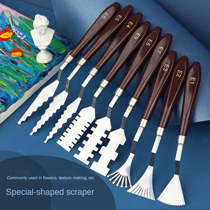 ColorCrafter – 9-Piece Palette & Texture Knife Set
