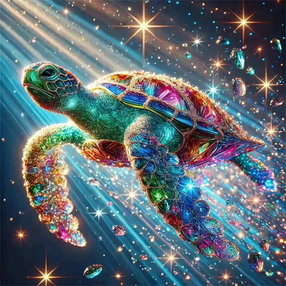 GemTurtle – Diamond Painting Tortoise DIY Mosaic Kit
