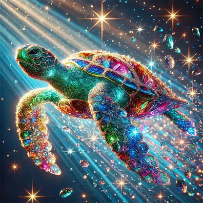 GemTurtle – Diamond Painting Tortoise DIY Mosaic Kit