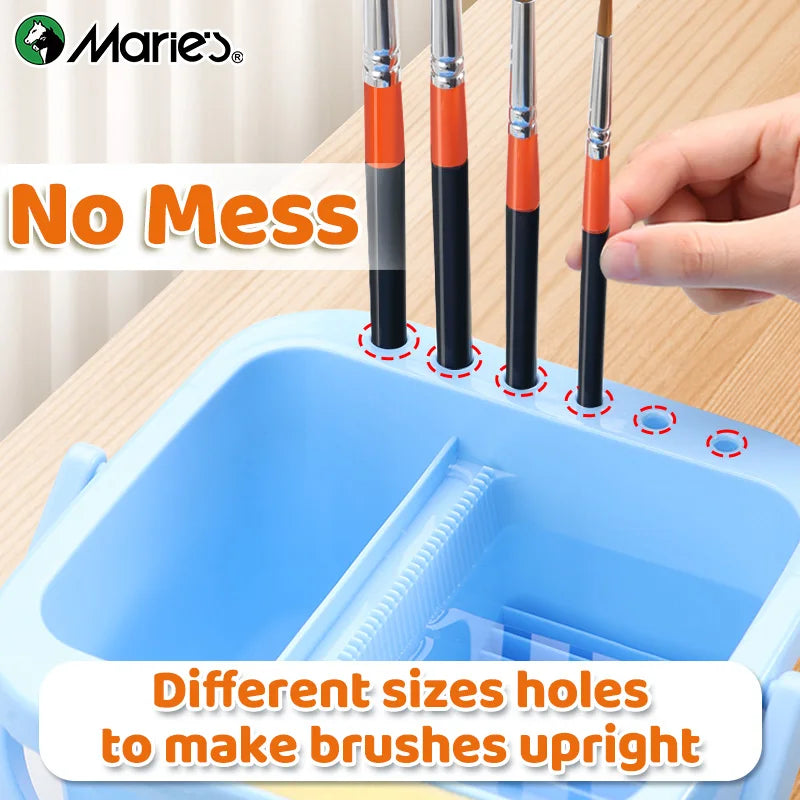 Marie's BrushBay – Multifunction Paint Brush Cleaning Basin