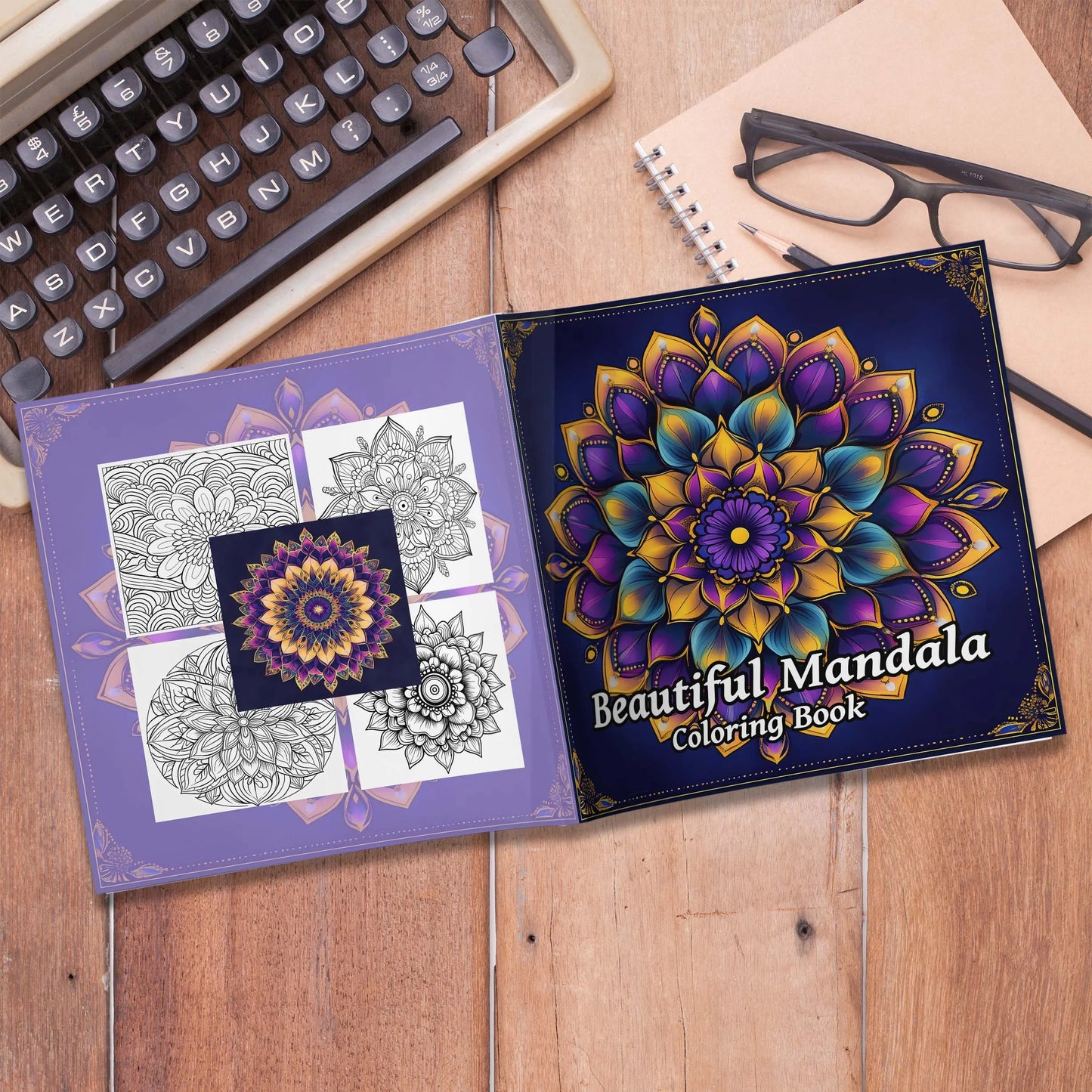 ZenDoodle – 24-Page Mandala Coloring Book for Adults & Teens