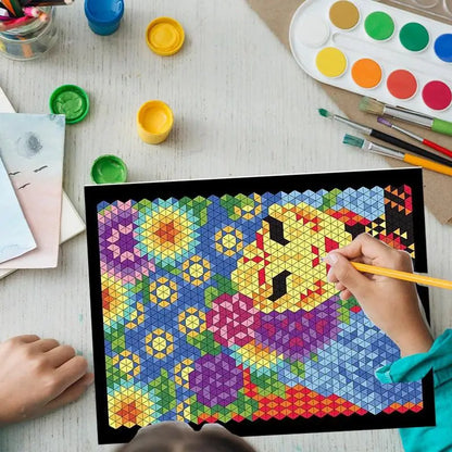 HueHaven – Color By Number Watercolor Art Set