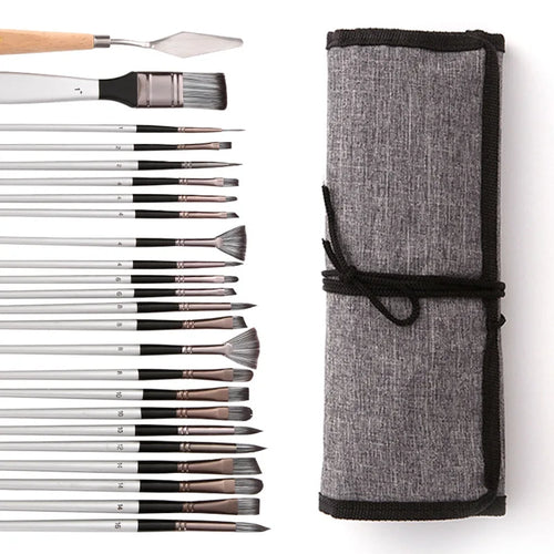 Acrylic Paint Brush Set 24pcs