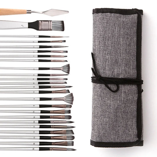 Acrylic Paint Brush Set 24pcs