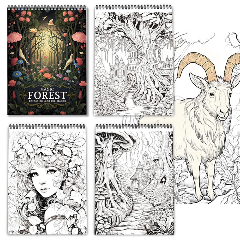 ForestWhimsy – Adult Coloring Book for Relaxation