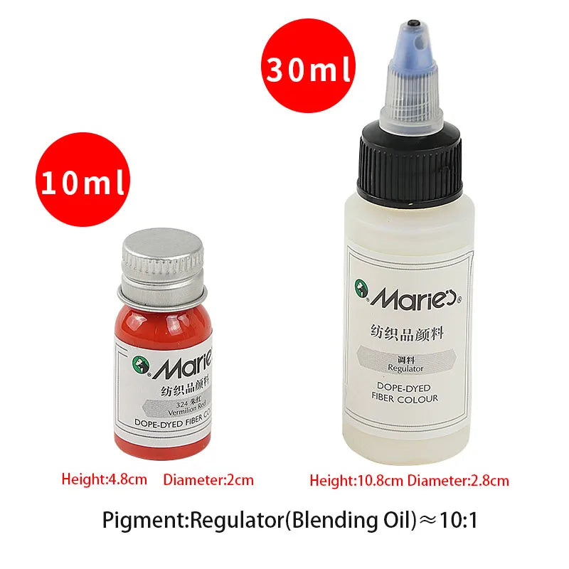 Fibrixa – 12 Colors Permanent Fabric Paint Set