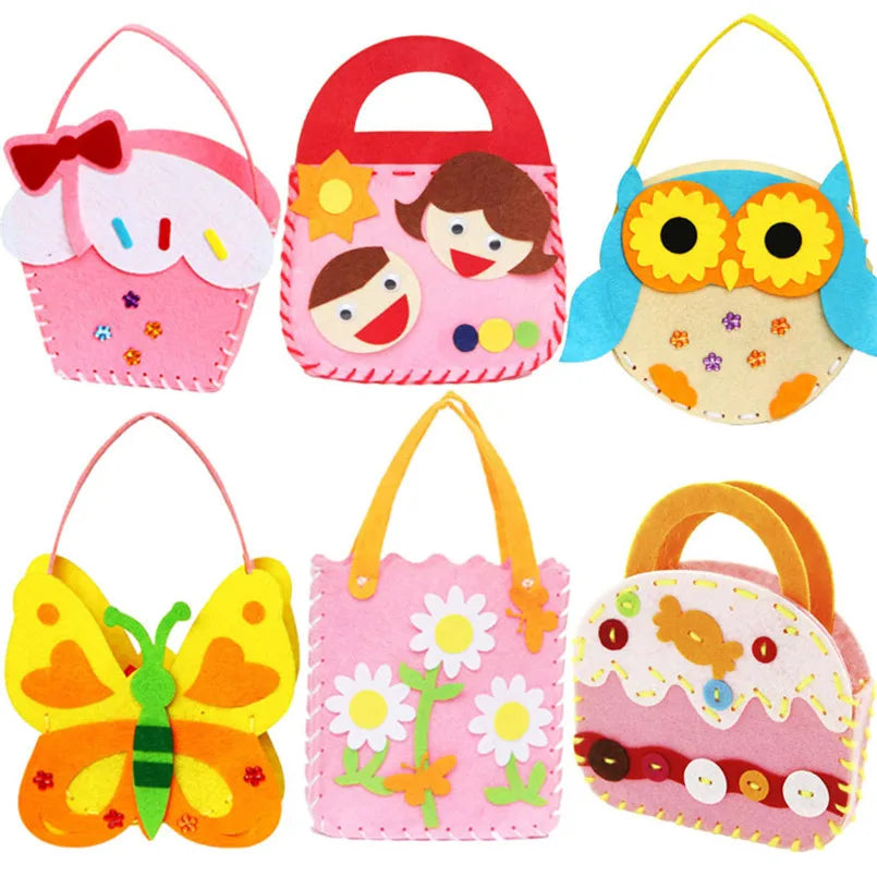 CraftyTote – 6-Piece Kids DIY Handbag Sewing Kit