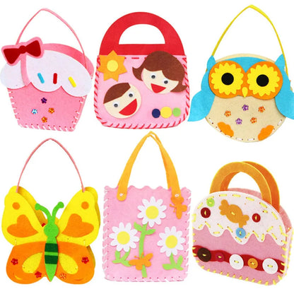 CraftyTote – 6-Piece Kids DIY Handbag Sewing Kit