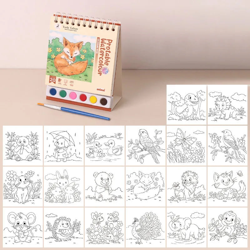 AquaMuse – Spiral Watercolor Painting Book