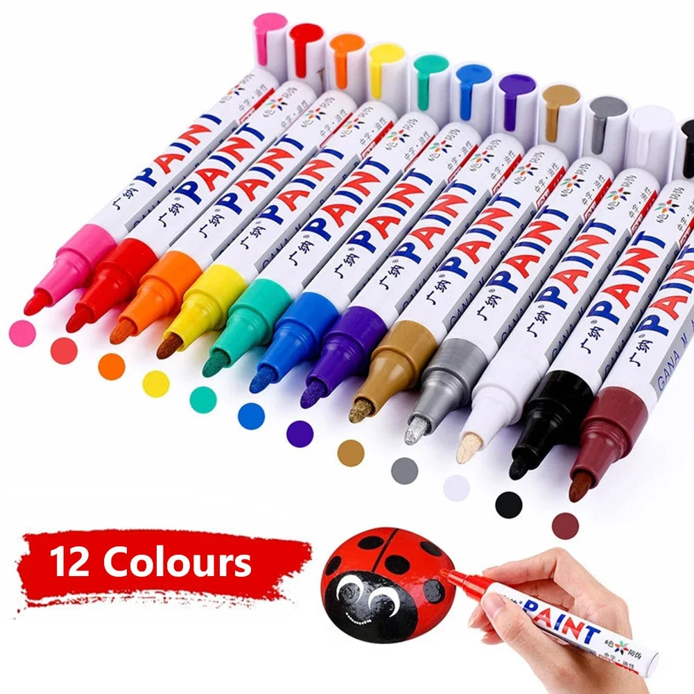MarkPro – 12-Piece Oil-Based Paint Pen Set