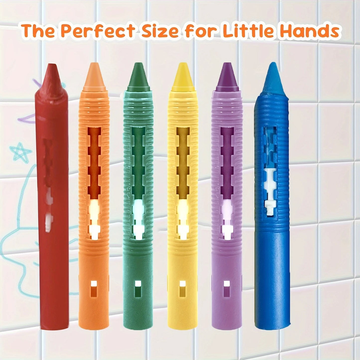 Splashora – Washable Bath Crayons Set