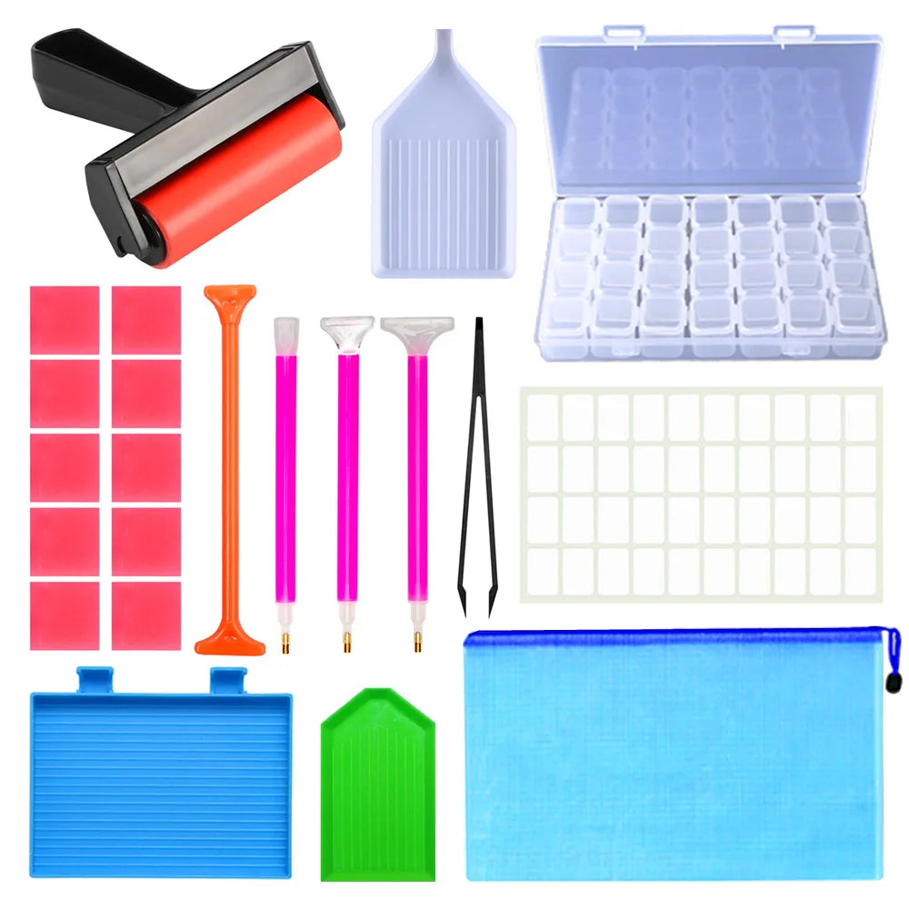 GemKit – 21-Piece DIY Diamond Painting Tool Set