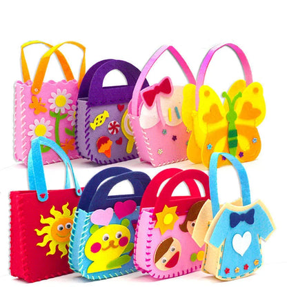 CraftyTote – 6-Piece Kids DIY Handbag Sewing Kit