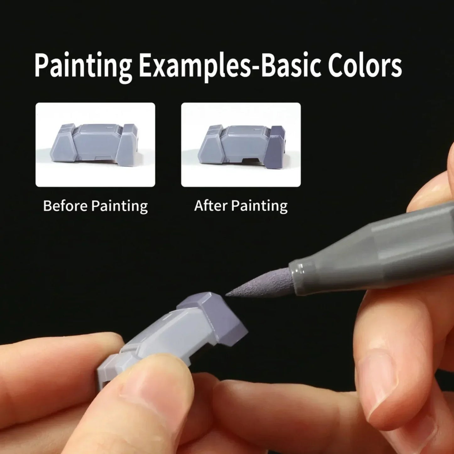 ModelGlow – 8-Color Water-Based Soft Tip Marker Set