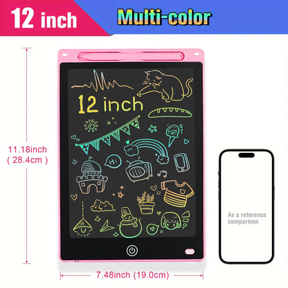 ScribbleGlow – 12-Inch LCD Writing & Drawing Tablet for Kids